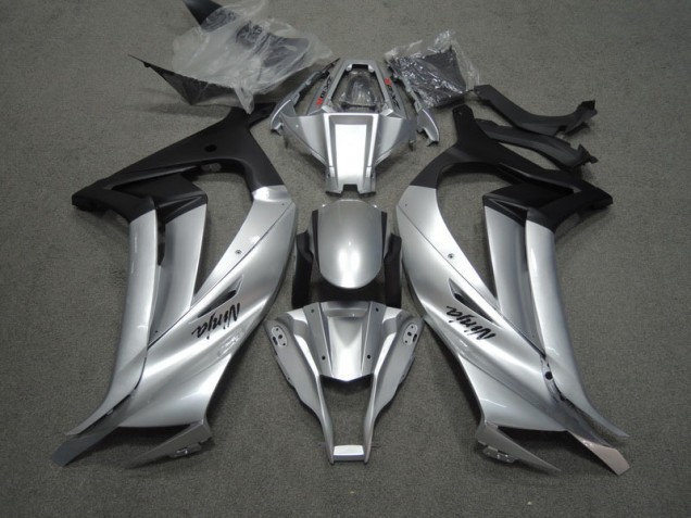 2011-2015 Silver Black Ninja Kawasaki ZX10R Motorcycle Replacement Fairings UK Stores