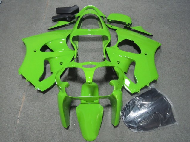 2000-2002 Green Kawasaki ZX6R Motorcycle Fairings Kits UK Stores