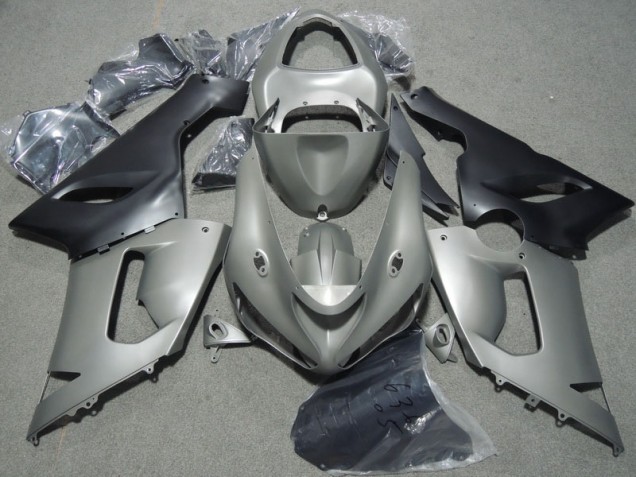 2005-2006 Grey Black Kawasaki ZX6R Motorcycle Bodywork UK Stores 2005-2006 Grey Black Kawasaki ZX6R Motorcycle Bodywork UK Stores