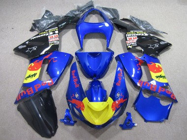 2005-2006 Blue Red Bull Ninja Kawasaki ZX6R Motorcycle Fairing Kit UK Stores