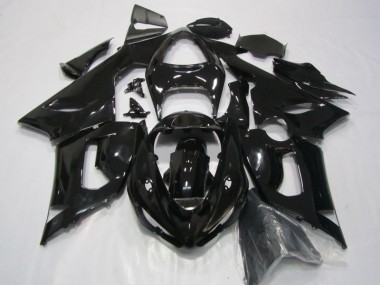 2005-2006 Black Kawasaki ZX6R Replacement Fairings UK Stores