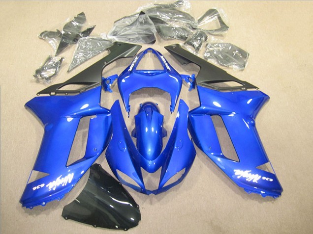 2007-2008 Blue Ninja 636 Kawasaki ZX6R Motorbike Fairing UK Stores 2007-2008 Blue Ninja 636 Kawasaki ZX6R Motorbike Fairing UK Stores