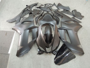 2007-2008 Black Kawasaki ZX6R Motorcycle Fairing Kit UK Stores