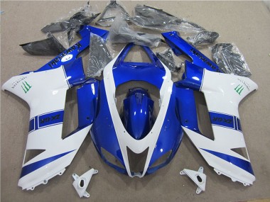 2007-2008 Blue White Monster Kawasaki ZX6R Bike Fairing UK Stores
