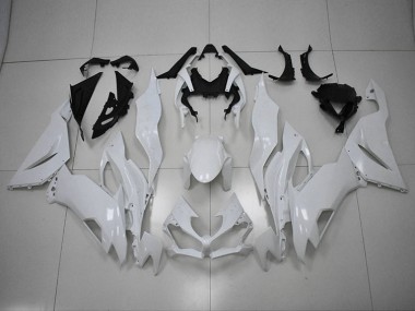 2019-2023 White Kawasaki ZX6R Motorcycle Replacement Fairings UK Stores