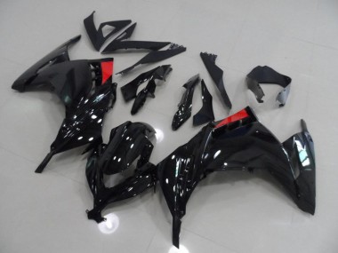 2013-2016 Black Red Kawasaki ZX300R Bike Fairing Kit UK Stores