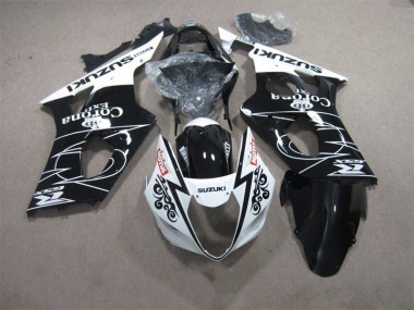 2003-2004 Black White Corona Extra Motul Suzuki GSXR1000 Motorcycle Fairings Kits UK Stores