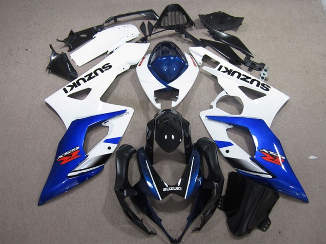 2005-2006 White Blue Suzuki GSXR1000 Motorcylce Fairings UK Stores 2005-2006 White Blue Suzuki GSXR1000 Motorcylce Fairings UK Stores