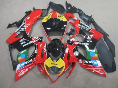2005-2006 Black Red Yellow Suzuki GSXR1000 Bike Fairings UK Stores