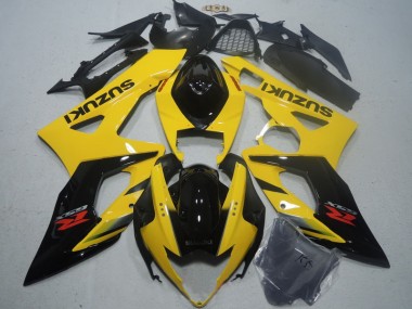 2005-2006 Yellow Black Suzuki GSXR1000 Motorcycle Fairings Kits UK Stores