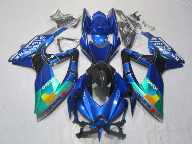2007-2008 Blue Black Green Jomo Suzuki GSXR1000 Motorcycle Bodywork UK Stores 2007-2008 Blue Black Green Jomo Suzuki GSXR1000 Motorcycle Bodywork UK Stores