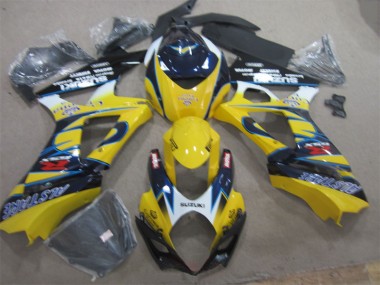 2007-2008 Yellow Blue Suzuki GSXR1000 Replacement Fairings UK Stores