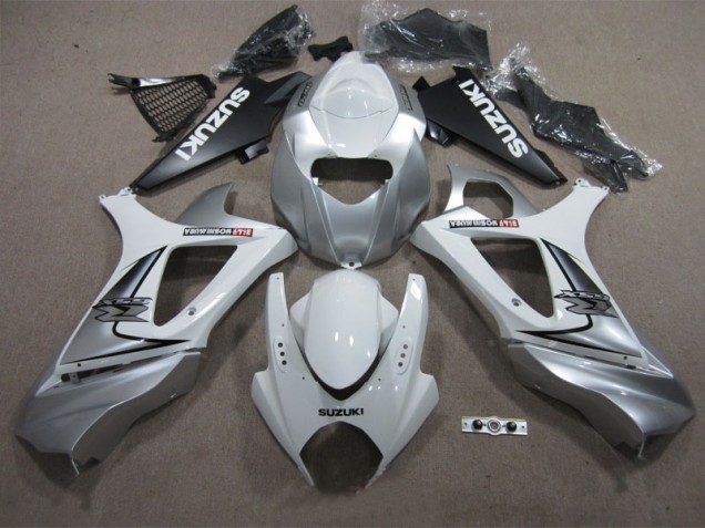 2007-2008 White Suzuki GSXR1000 Replacement Motorcycle Fairings UK Stores 2007-2008 White Suzuki GSXR1000 Replacement Motorcycle Fairings UK Stores