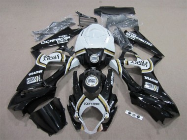 2007-2008 Black Lucky Strike White Motul Suzuki GSXR1000 Bike Fairing Kit UK Stores