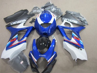 2007-2008 Blue White Suzuki GSXR1000 Moto Fairings UK Stores