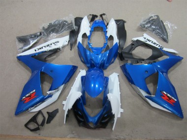 2009-2016 Blue White Suzuki GSXR1000 Motorcycle Fairings UK Stores