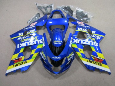 2001-2003 Blue Telefunica Movistar Suzuki GSXR600 Motorcycle Replacement Fairings UK Stores