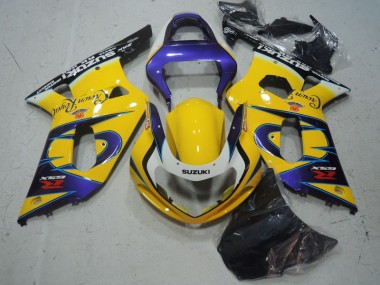 2001-2003 Yellow Purple Suzuki GSXR600 Motorbike Fairing Kits UK Stores