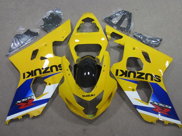 2004-2005 Yellow Blue Suzuki GSXR600 Motor Bike Fairings UK Stores