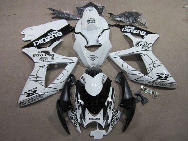 2006-2007 White Black Corona Extra Suzuki GSXR600 Motorcylce Fairings UK Stores
