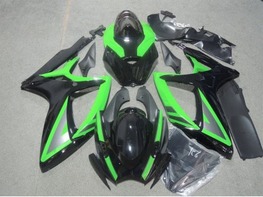 2006-2007 Black Green Suzuki GSXR600 Motorbike Fairing UK Stores