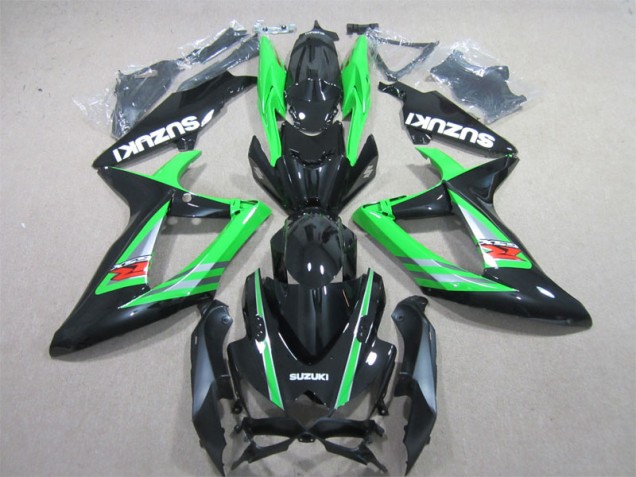 2006-2007 Black Green Suzuki GSXR600 Bike Fairings UK Stores 2006-2007 Black Green Suzuki GSXR600 Bike Fairings UK Stores
