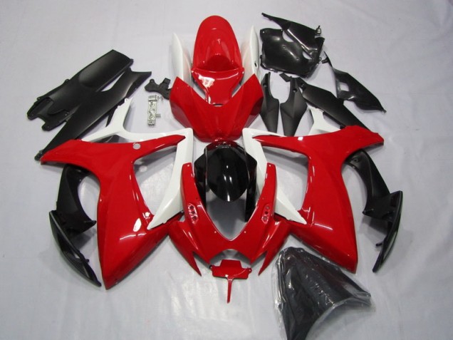 2006-2007 Red Black Suzuki GSXR600 Motorcycle Replacement Fairings UK Stores 2006-2007 Red Black Suzuki GSXR600 Motorcycle Replacement Fairings UK Stores