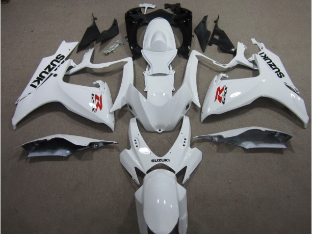 2006-2007 White Suzuki GSXR600 Motorcyle Fairings UK Stores 2006-2007 White Suzuki GSXR600 Motorcyle Fairings UK Stores