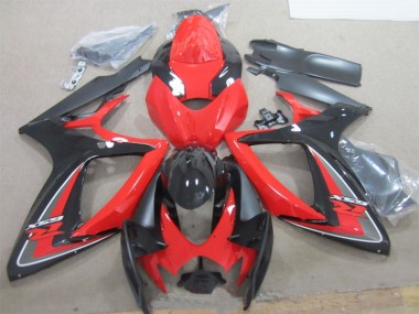 2006-2007 Black Red Suzuki GSXR600 Motorcylce Fairings UK Stores