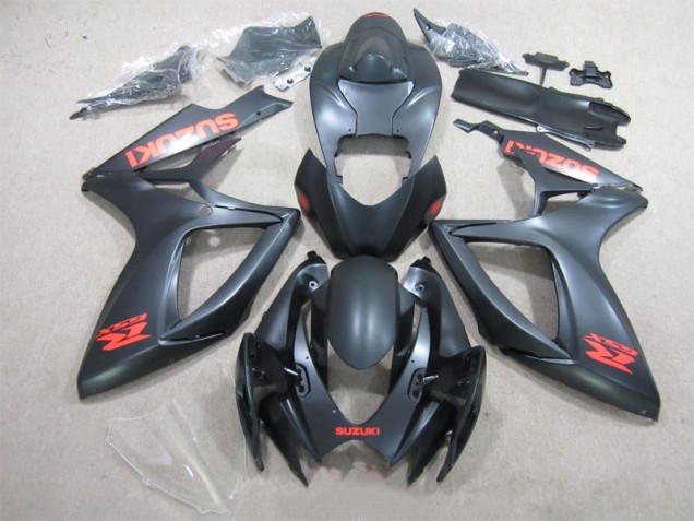 2006-2007 Black Red Decal Suzuki GSXR600 Motorcycle Fairing UK Stores 2006-2007 Black Red Decal Suzuki GSXR600 Motorcycle Fairing UK Stores