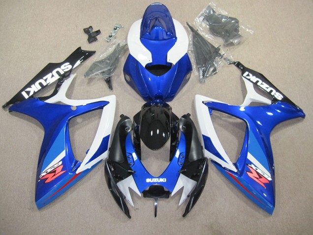 2006-2007 Blue White Suzuki GSXR600 Replacement Fairings UK Stores 2006-2007 Blue White Suzuki GSXR600 Replacement Fairings UK Stores
