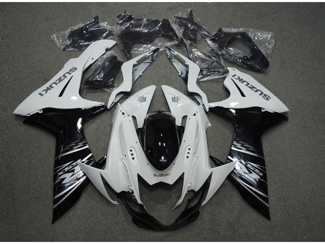 2011-2021 White Black Suzuki GSXR600 Motorcycle Replacement Fairings UK Stores 2011-2021 White Black Suzuki GSXR600 Motorcycle Replacement Fairings UK Stores