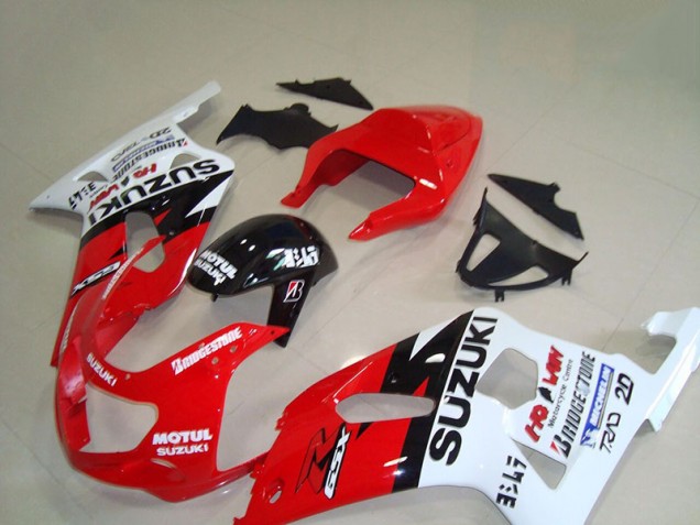 2001-2003 Red White Motul Suzuki GSXR750 Motorcycle Replacement Fairings UK Stores
