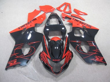 2004-2005 Red Black Suzuki GSXR750 Motorcycle Fairings UK Stores