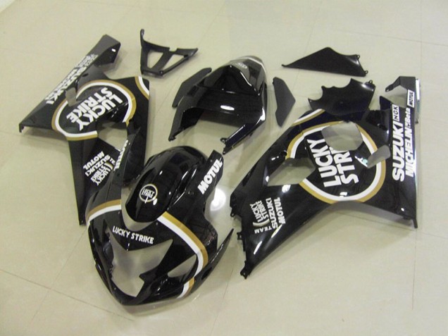 2004-2005 Black White Lucky Strike Motul Suzuki GSXR750 Motorcycle Fairing UK Stores 2004-2005 Black White Lucky Strike Motul Suzuki GSXR750 Motorcycle Fairing UK Stores