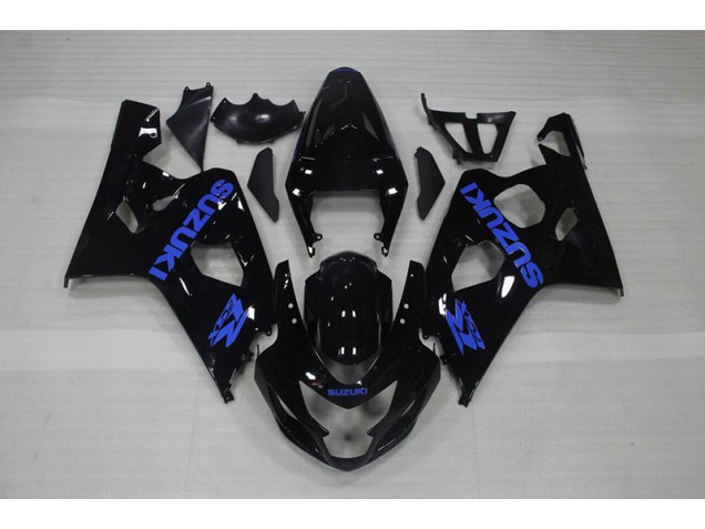 2004-2005 Black Blue Decal Suzuki GSXR750 Motorcycle Fairing Kits UK Stores