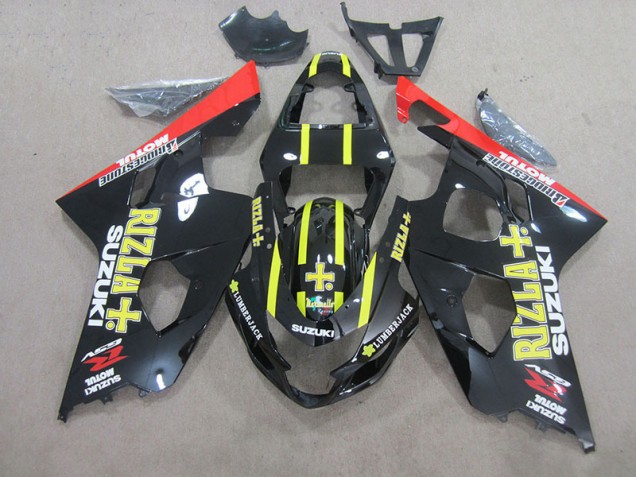 2004-2005 Black Yellow Rizla Suzuki GSXR750 Bike Fairing UK Stores