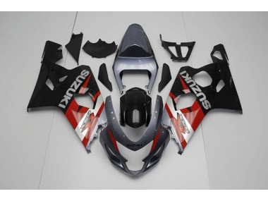 2004-2005 Black Red Suzuki GSXR750 Bike Fairings UK Stores