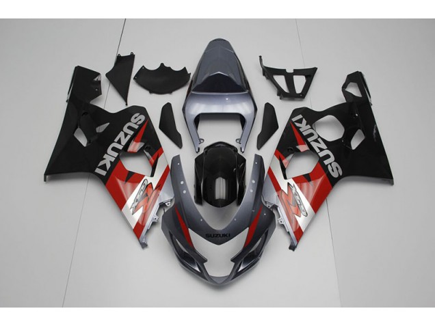 2004-2005 Black Red Suzuki GSXR750 Bike Fairings UK Stores