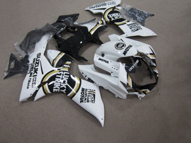2011-2021 White Lucky Strike Black Motul Suzuki GSXR750 Bike Fairings UK Stores