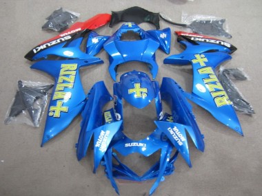 2011-2021 Blue Yellow Rizla Suzuki GSXR750 Motor Bike Fairings UK Stores