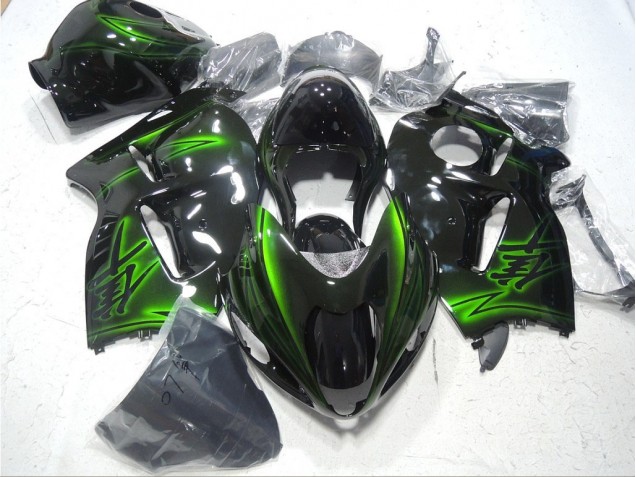 1996-2007 Black Green Suzuki GSXR1300 Hayabusa Bike Fairing UK Stores 1996-2007 Black Green Suzuki GSXR1300 Hayabusa Bike Fairing UK Stores