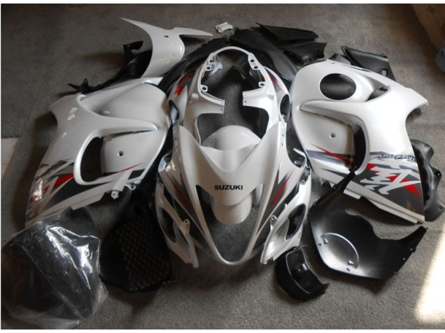 2008-2019 White Black Suzuki GSXR1300 Hayabusa Motorcycle Fairings Kits UK Stores