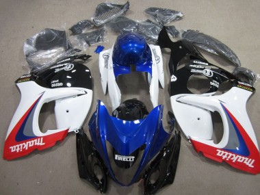 2008-2019 White Blue Makita Suzuki GSXR1300 Hayabusa Moto Fairings UK Stores