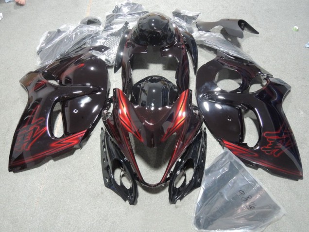 2008-2019 Black Red Suzuki GSXR1300 Hayabusa Motor Fairings UK Stores 2008-2019 Black Red Suzuki GSXR1300 Hayabusa Motor Fairings UK Stores