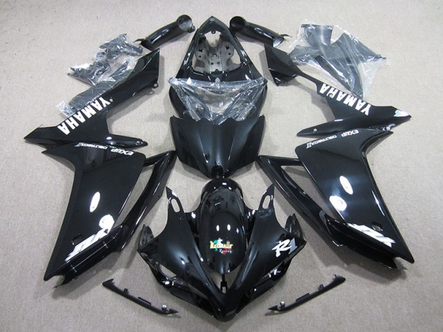 2007-2008 Black White Decal Yamaha YZF R1 Motorcycle Fairing Kits UK Stores 2007-2008 Black White Decal Yamaha YZF R1 Motorcycle Fairing Kits UK Stores