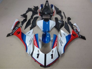 2015-2019 White Blue Red Advantec Yamaha YZF R1 Motorcycle Fairing UK Stores
