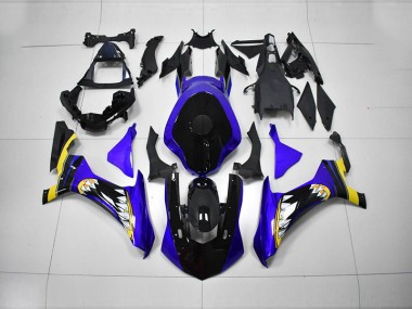 2015-2019 Blue Black Yamaha YZF R1 Motorcycle Fairings UK Stores