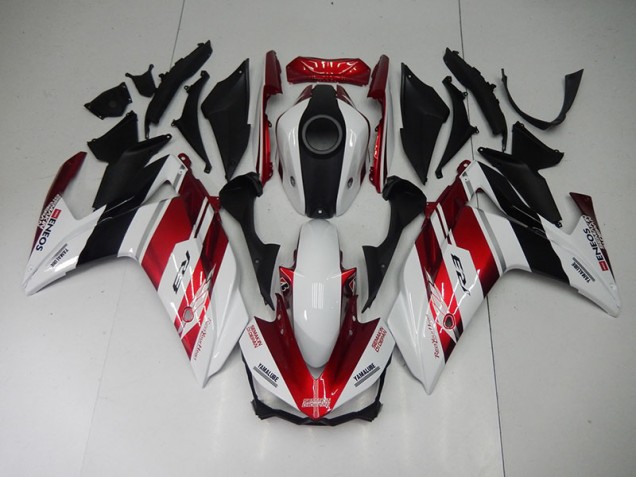 2015-2022 Black Red White Yamaha YZF R3 Motorcycle Fairings UK Stores