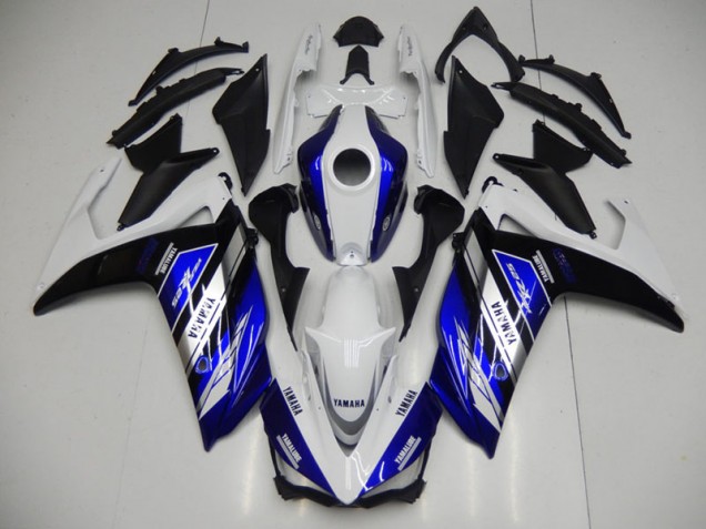 2015-2022 Blue White Yamaha YZF R3 Motorcycle Fairing UK Stores 2015-2022 Blue White Yamaha YZF R3 Motorcycle Fairing UK Stores